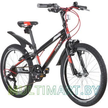 Детский велосипед Novatrack Racer 20SH6V.RACER.BK20 (черный/красный, 2020) картинка 2